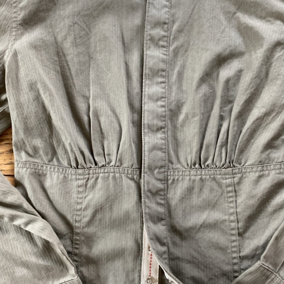 Y2K Tommy Hilfiger army green snap front Shirt, S - Picture 9 of 9